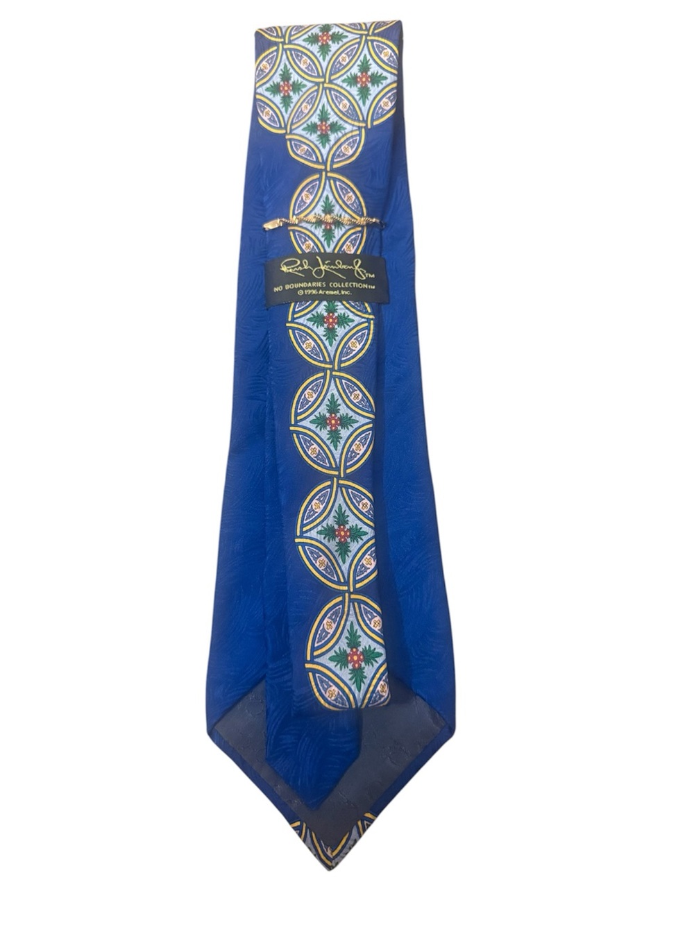 VTG Rush Limbaugh No Boundaries Collection Royal Blue Medallion Silk Tie
